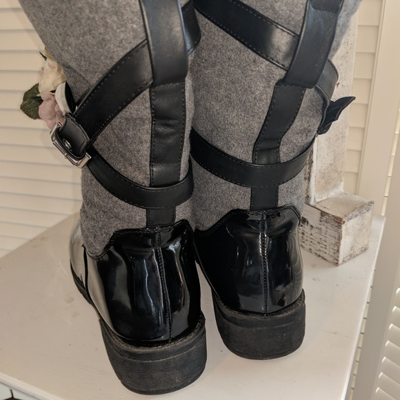 Nice Boots Fleece Lined Black and gray Women's 10. Box28 - Picture 7 of 7